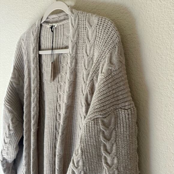 IceBird | Size OS NWT Alpaca Cardigan Sweater Knit Knitted Cozy Comfy Minimal - Picture 2 of 16